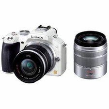 Panasonic LUMIX DMC-G5 Double Zoom Lens Kit White