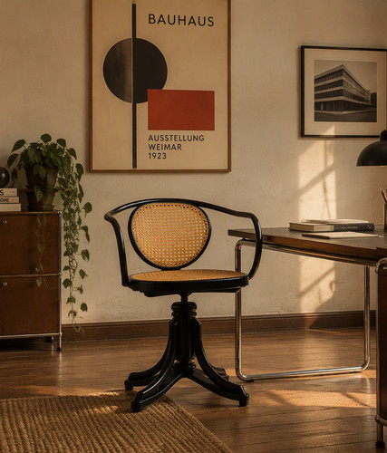 Vintage thonet bentwood - bentwood, swivel