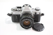 Vintage Canon AE-1 SLR Film Camera Working  w/ Canon 50mm F/1.8 Lens