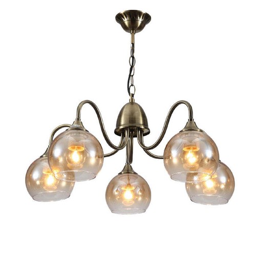 Antique brass swan chandelier - antique,