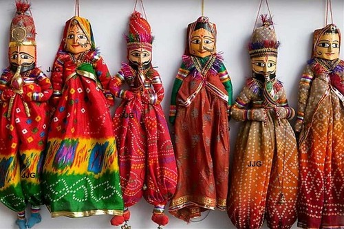 Pair handmade indian - 1, puppet