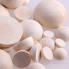 100pcs Half Wooden Beads DIY