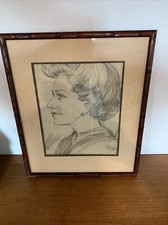 Vintage Pencil Portrait Sketch