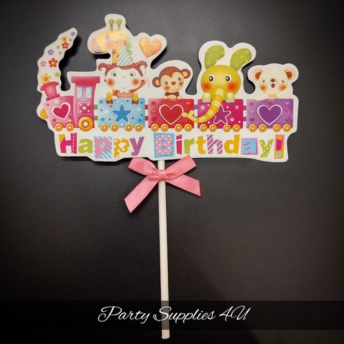 Cute train birthday cake - birthday,