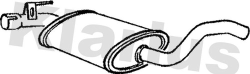 Centre muffler fits - fits, vw