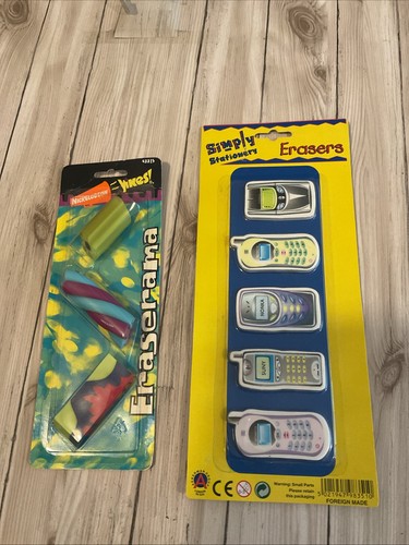 Vintage novelty erasers - vintage,
