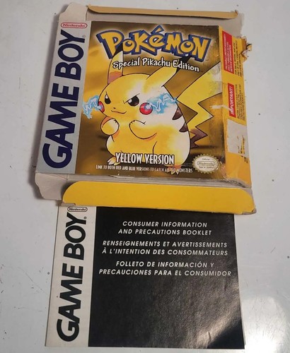 Pokemon yellow box consumer - pokemon,