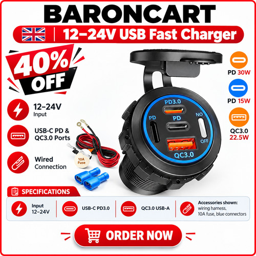 12v usb socket charger camper - socket,