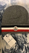 Grey Tri Colour Moncler Beanie