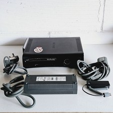Microsoft Xbox 360 Elite 120GB Console Power Cable AV Cable WiFi Adapter Read