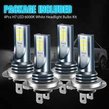 4Pc H7 LED Headlight Bulb Kit