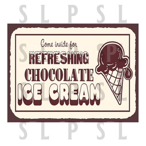 Refreshing ice cream retro - ice,