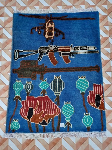 Afghan handmade vintage - afghan,