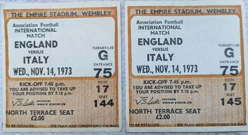 Ticket stubs england italy - ticket, v