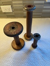3 Antique Vintage Wooden