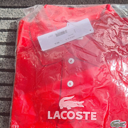 Lacoste men red polo - red,