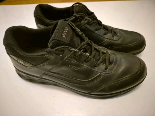 Ecco mens black leather
