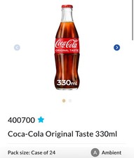 COCA COLA Original Taste Fizzy