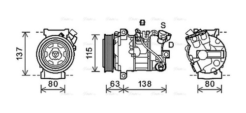 Ava aircon compressor rtak491 - ava,