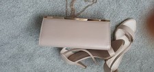 Beige Colour Carvela Shoes With Matching Bag 