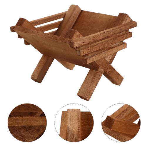 Mini wooden nativity scene - nativity,