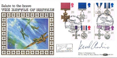 Gallantry 1990 fdc signed - gallantry,