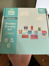 Little Town Wooden Grocery Set