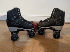 Rio Signature Quad Roller Skates Black, Size UK 6 + Accessories