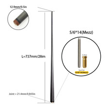 Single Shaft Carbon Fiber Billiard Pool Cue 10Mm/12Mm/12.4Mm/12.9Mm/13.9Mm Tip U