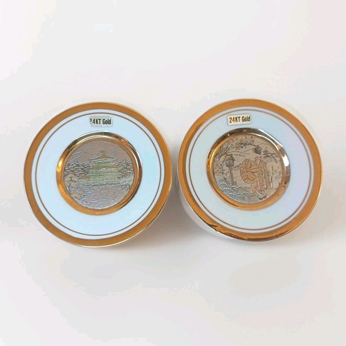 Pair vintage art chokin - vintage,