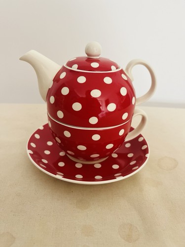 Red and white polka - polka, dot