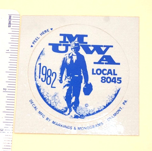 Coal mining sticker umwa - sticker, local