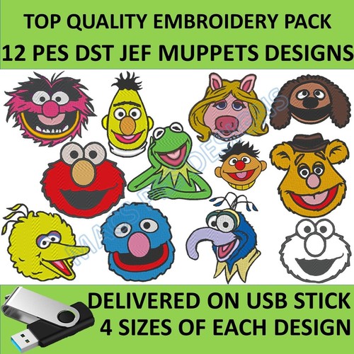 Muppets pes jef dst - pes, embroidery