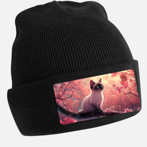Majestic siamese cat print - cat,