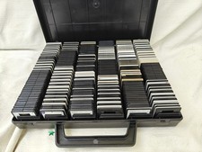 Vintage strong, plastic slide carrier case with 600 35mm colour slides