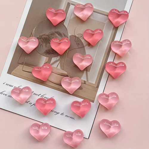 10pcs heart resin fridge - 10pcs,