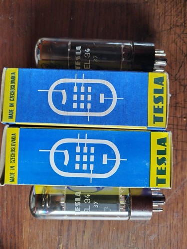 Tesla nos el34 matched pair - tesla,