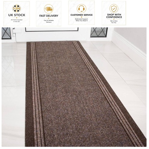 60cm long brown rubber backed - long,