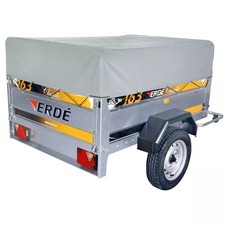 ERDE High Tarpaulin With Frame For Weekend Trailer - 30 CM A