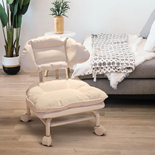 Clouds low rolling stool - rolling,