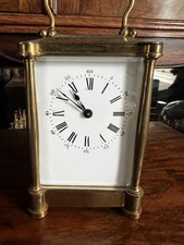 Edwardian 8 Day Brass Carriage Clock  Full Working Order