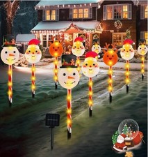 10PCS Solar Christmas Pathway