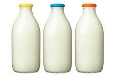 MOOPOPS - Mixed 3 pack of reusable silicone 1 pint milk bottle tops