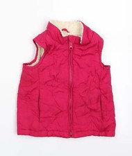 Gap Girls Pink Gilet Coat Size