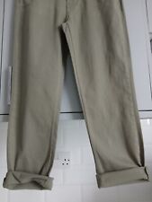 "PEACOCKS 365 DENIM" KHAKI/GREEN JEANS SIZE 12R  30"W/28" LEG WORN ONCE