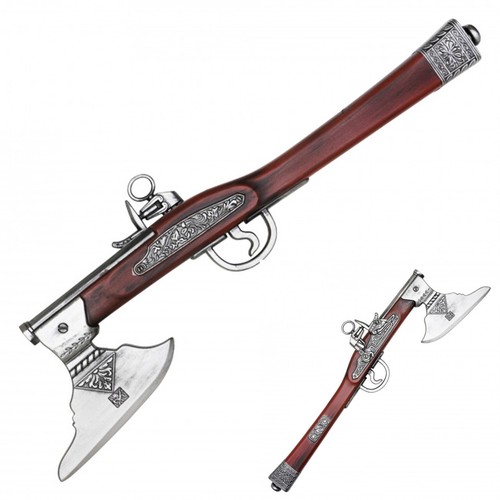 Flintlock axe pistol replica - flintlock, axe-pistol