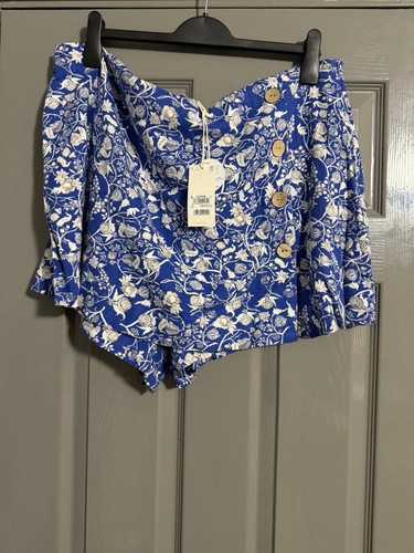 Blue and white floral - and,