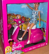 Barbie Doll Scooter Moped Pink