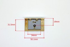 BRASS BOX LOCK SET - TOP QUALITY BRITISH MADE BBL