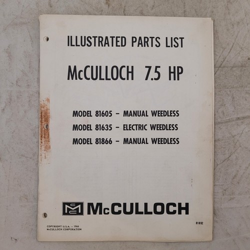 Mcculloch outboard boat - outboard,